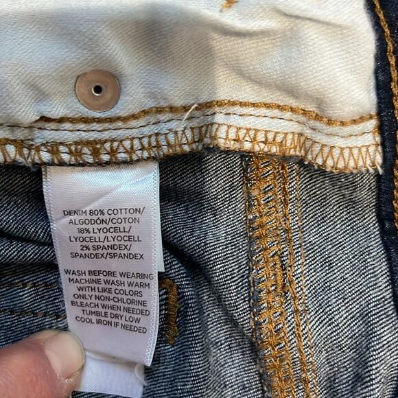 Loft Modern Skinny Jeans Mid Rise Dark Wash Size 4 NWOT - Picture 5 of 6